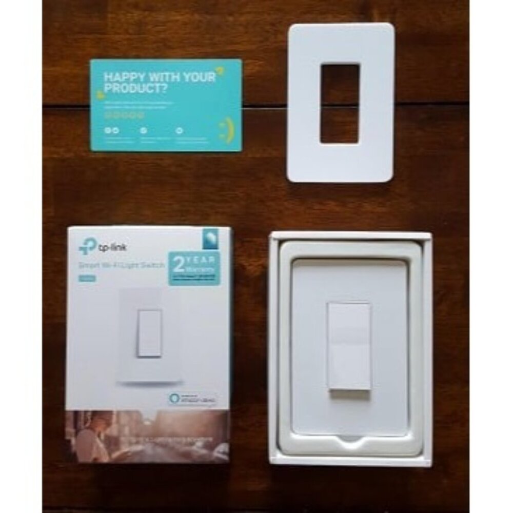 New Smart Light Switch, Single Pole, Needs Neutral Wire, 2.4GHz Wi-Fi Light Swit